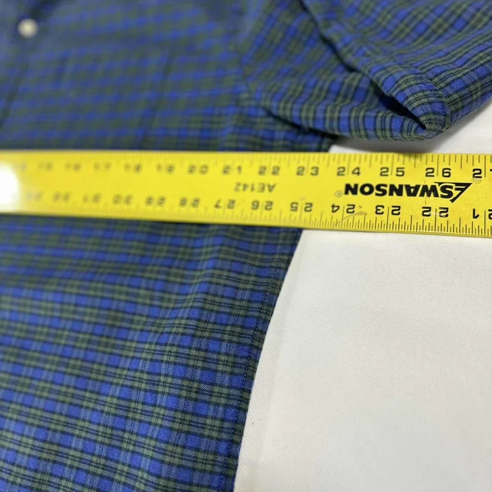 GAP Men’s L Standard Fit‎ Stretch Plaid Button-Down Shirt - Picture 8 of 14